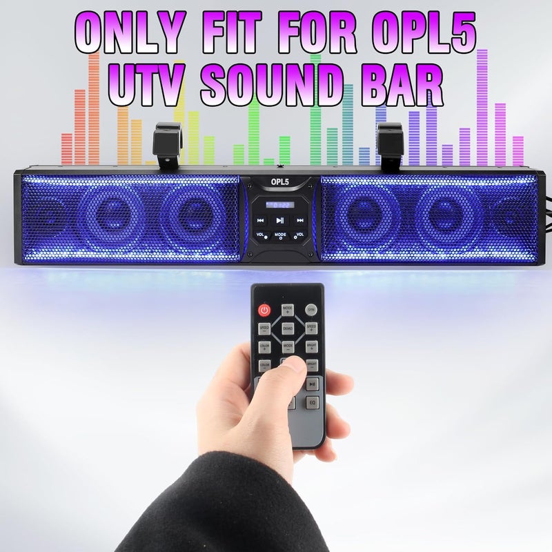 OPL5 UTV Sound Bar Remote Controller Replacement, ATV Sound Bar Controller ONLY FIT for Golf Cart Sound Bar - Image 2